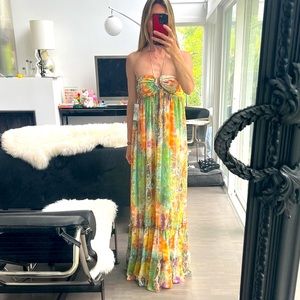 NWT, H&M, Beautiful, flowy, floral paisley, maxi dress.